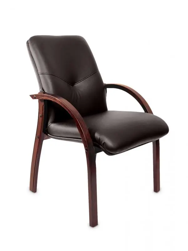 фото Кресло для посетителя Mercury D, темно-коричневое