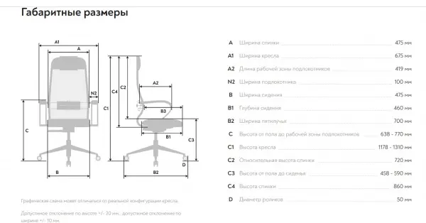 Эргономичное офисное кресло ErgoLife Set 15, цвет черный