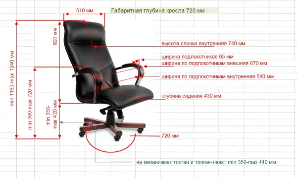 Кресло руководителя Mercury А, бежевое