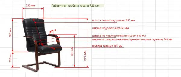 Конференц-кресло Atlant  C, черное