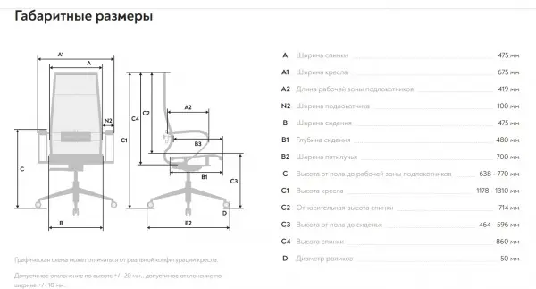 Эргономичное офисное кресло ErgoLife Set 7