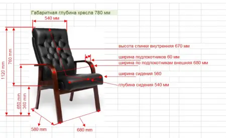 Кресло для посетителя Darwin D, черное