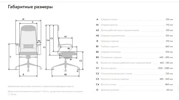 Эргономичное офисное кресло Samurai KL-1, цвет черный