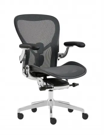 Кресло эргономичное офисное Aeron Ultra MC, алюминий