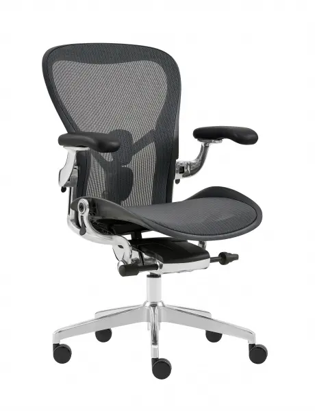 Кресло эргономичное офисное Aeron Ultra MC, алюминий