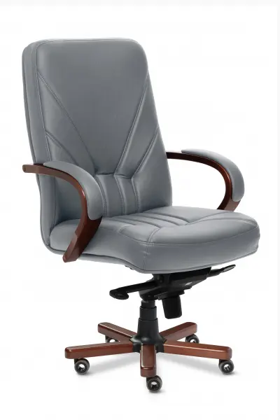 Кресло руководителя Verona А, серо-бежевое