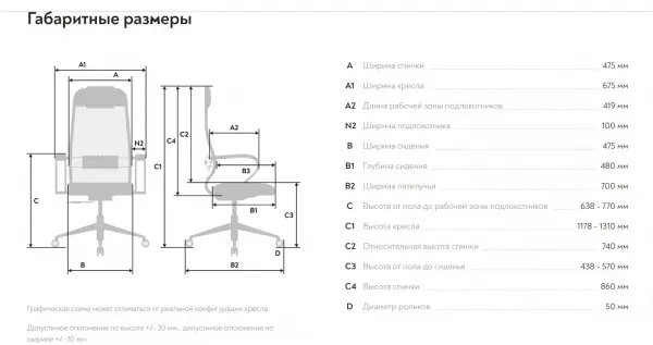 Эргономичное офисное кресло ErgoLife Set 11, хром