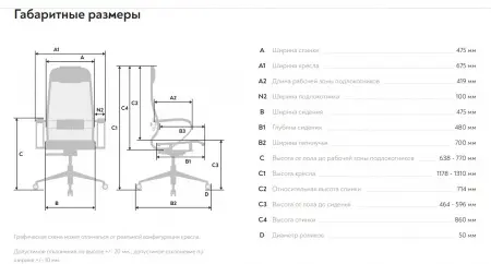 Эргономичное офисное кресло ErgoLife Set 12